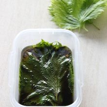 大葉の醤油漬け