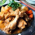 食べ応えのある＊鶏手羽元と大根のピリ辛煮
