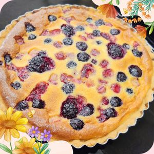 もんぶらん°・*:.。.☆の作ってみた!投稿(ホットケーキミックスで簡単！ブルーベリータルト)