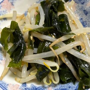 あるぱかの作ってみた!投稿(【もやしとわかめのナムル】30円副菜♡パパッとあと１品♪)