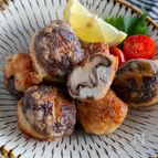 ひき肉を詰めたらうまっ♡病みつき【椎茸の肉詰め唐揚げ】