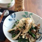 ピエトロで作る和食☆ほうれんそうとしめじのおかか和え
