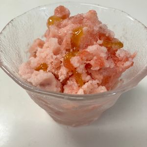 (・∀・)コロンの作ってみた!投稿(シャリッとさっぱり♪すいかのヨーグルトシャーベット)