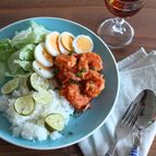 海老のサンバルソースとすだちご飯