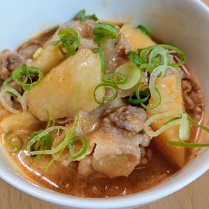 まゆのの作ってみた!投稿(【豚と長芋の甘辛味噌煮】豚バラをさっぱり仕上げる10分煮物♪)