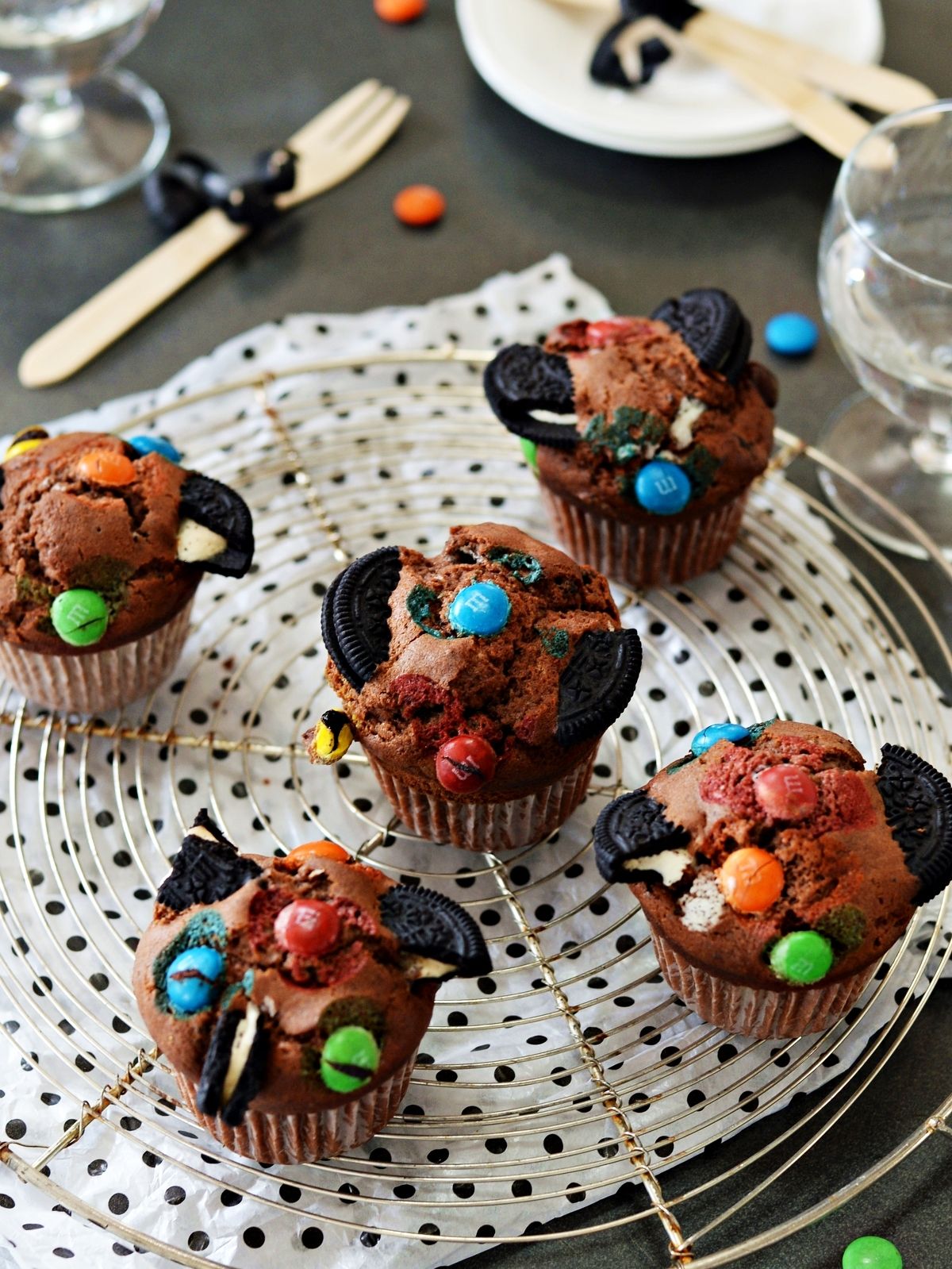 カラフルハロウィンマフィン レシピサイトnadia