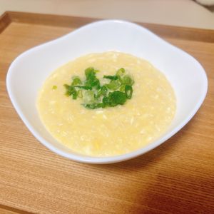 し☆の作ってみた!投稿(疲れた体に染み渡る✨5分で作れる【たまご雑炊】)