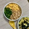あおいの作ってみた!投稿(【甘辛そぼろの三色丼】10分で即完成♡ごはんとの相性抜群!)