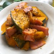『かぼちゃとベーコンのうま塩炒め』副菜に♩