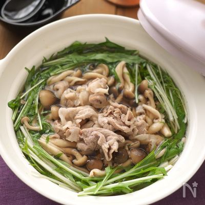 食材３つ！楽したい日に豚こまのはりはり鍋