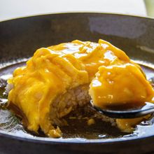 ふわふわ卵の黒酢あんかけ丼