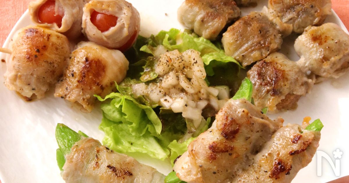 野菜が美味しい♪気軽に作れるミニ豚巻き串