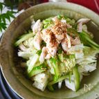 やみつき！主菜になる白菜【レンジ蒸し鶏と白菜のうま塩ナムル】