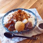 ほうじ茶ミルクかき氷