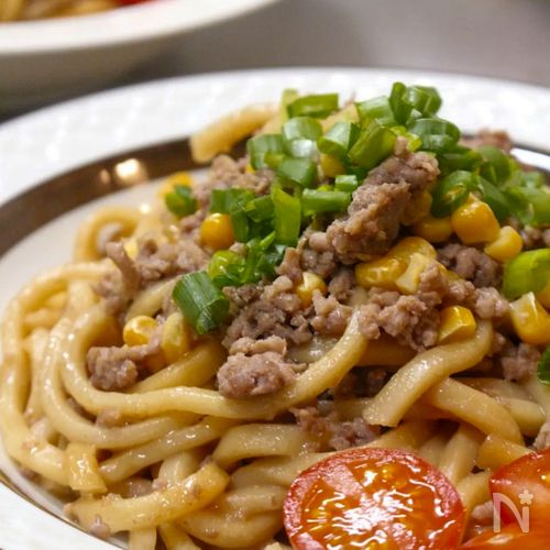 【ワンボウル10分♪】レンジで簡単！甘辛まぜうどん