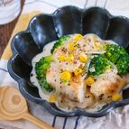 煮込み不要♪『鶏むね肉とブロッコリーのチーズクリーム煮』
