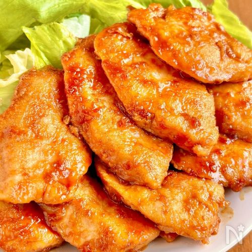 照りうま!節約にもなる「鶏むね生姜焼き」