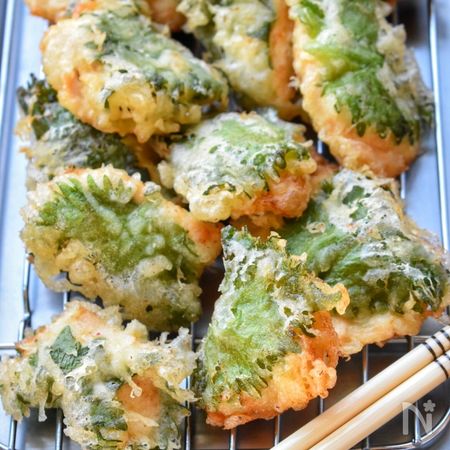 家族争奪戦 笑 めちゃくちゃ美味しい 鶏天の青じそ巻き By 美桜 レシピサイト Nadia ナディア プロの料理家のおいしいレシピ