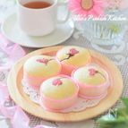 春爛漫♡桜のホワイトカップケーキ♪お花見スイーツ　