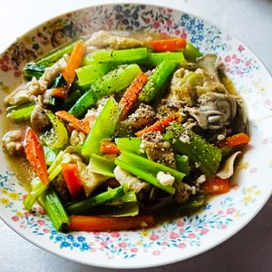958239の作ってみた!投稿(小松菜と豆腐のだし醤油あん【#胃腸にやさしい #デパ地下風】)