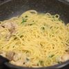 鶏肉と豆苗の和風パスタの工程4