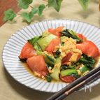 簡単★トマトとチンゲン菜の卵炒め