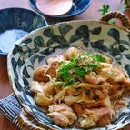 レンジで簡単！！鶏肉と舞茸のじんわり旨味噌煮
