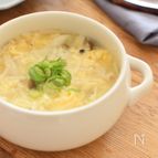しめじとふんわり卵の中華スープ