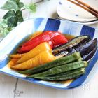 【大さじ3の油でOK☆】揚げずに作る夏野菜の揚げ浸し