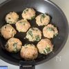 【バジルチーズチキン】カリカリチーズのつくね風の工程4