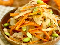 れんこんとごぼうのツナ味噌サラダ【食物繊維たっぷり】