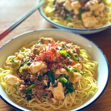 男子が大好き！激うま♡ニラ入り麻婆焼きそば