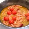 【ミニトマペペロンチーノ】後味軽やかなオイルパスタ♪の工程4