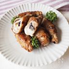 プルーンとチーズの肉巻き　バルサミコソテー