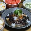 ままちゃんの作ってみた!投稿(焼肉屋さんの裏メニュー✨🤭✨なすのステーキ特製おろしダレ♪)