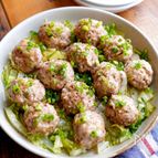 【肉だんごの中華風レンジ蒸し】ポリ袋＆レンジで簡単☆