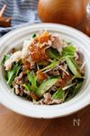 『牛しゃぶと水菜の新玉ドレサラダ』シャキシャキ♪さっぱり☆