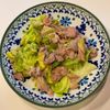 みわの作ってみた!投稿(材料2つ☆豚こまキャベツの簡単旨塩炒め。)