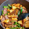 焼肉用肉で豪華に！牛肉と筍のオイスター炒めの工程5
