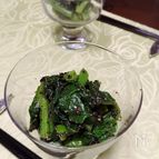 ツルムラサキと海苔のゴマ和え☆1人分54kcal