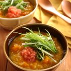 かぼちゃと明太子のお粥