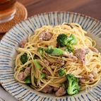 【フライパンひとつで作れる】豚肉とブロッコリーの和風パスタ