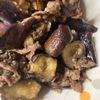 ここあの作ってみた!投稿(なすと牛こまのごま味噌炒め【なすはレンジで加熱】)