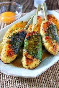 【大葉チーズ入り照りつくね】今日のおつまみ