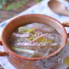 炒めてコク旨！もやしとネギの中華スープ☆風邪予防に♪