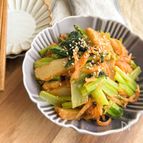 小松菜とさつま揚げの胡麻きんぴら【栄養満点！すりごまが◎】