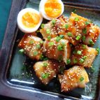 ご飯が進む◎甘辛だれの肉巻き厚揚げ（レンジ4分/調味料3つ）