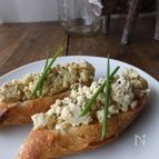 お豆腐タルティーヌ。