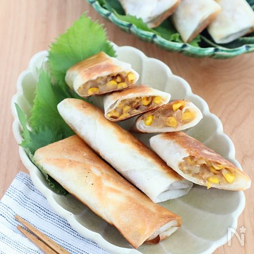 【春巻き】味見が止まらない！じゃがバターコーンの春巻き