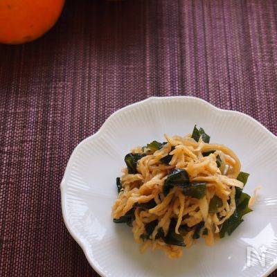 簡単常備菜。切り干し大根とわかめの和風マリネ
